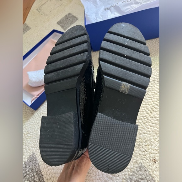 Stuart Weitzman Adrina Tassel Patent Leather Loafers - Picture 10 of 13